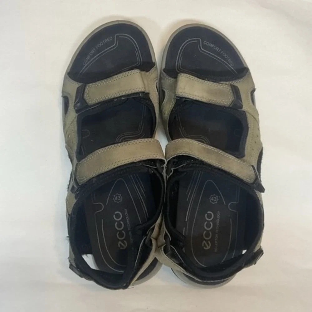 Ecco Offroad Yucatan Beige Strappy OpenToe Hiking Sandals Men 43/US9-9.5 China